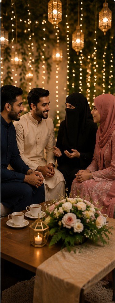 A bride meeting with an advisor before the wedding